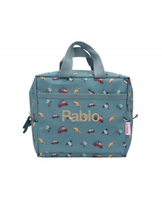 Borsa Termica Merenda Vintage Cars Personalizzabile con Nome